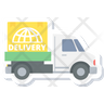 icons of parcel delivered