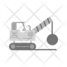 demolition truck icon png