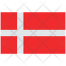 icon denmark flag