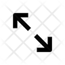 diagonal resize symbol