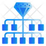 free diamond hierarchy icons