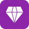 free round diamond icons