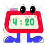 icon for clock message