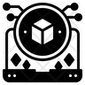 digital cryptocurrency icon svg