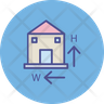 building height icon png