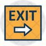 emergency exit icon png