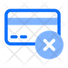 icon for disable credit card