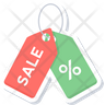 discount cart icon svg