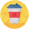 icons for take out coffee cup