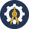 engineering drawing icon