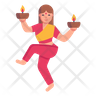 indian dance icon svg