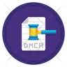 icons of dmca file notice