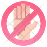 icon touch warning
