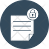 icon for notepad lock