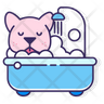 icons for dog bath