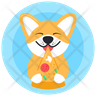 dog eating icon png