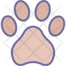dog footprint icons free