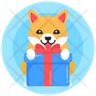 free dog gift icons