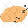 dog sleeping icons free
