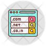 domain extension icon png
