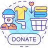 icons of donation clothes
