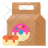 icons of donut delivery