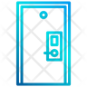 icons of closed door