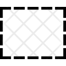 icon for broken line rectangle