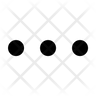 dots horizontal symbol