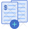 double entry book icon svg