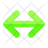 double side arrows logo