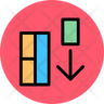 down arrow graph icon