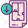 download house plan icon