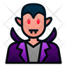 scary dracula icon svg