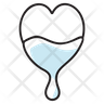 dripping heart icon