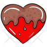 icons for dripping heart
