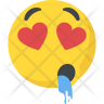 icon for cartoon love hearts