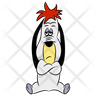 icons of angry droopy