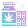 free cannabis capsule icons