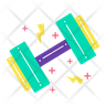 icons for dumbbell