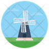 icon dutch windmill