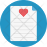 heart on fire icons free