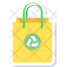 eco friendly bag icons