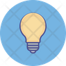 icons of eco light bulb