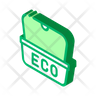 icons for eco cardboard