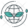 eco friendly earth icon svg