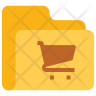 icons of shopping folder