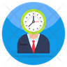 free punctual person icons