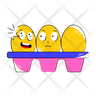 egg carton icons