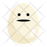 egg poker face icon svg